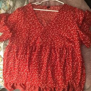 Shein Plus Size 2X Red Dress